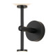 Tivoli Medium Arm Wall Light 2 Light G9 IP44 Satin Black/Opal Smooth Round Glass-8