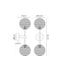 Tivoli Medium Arm Wall Light 2 Light G9 IP44 Polished Chrome/Clear Ribbed Round Glass-2