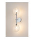 Tivoli Medium Arm Wall Light 2 Light G9 IP44 Polished Chrome/Clear Ribbed Round Glass-3