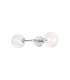 Tivoli Medium Arm Wall Light 2 Light G9 IP44 Polished Chrome/Clear Ribbed Round Glass-5