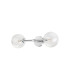 Tivoli Medium Arm Wall Light 2 Light G9 IP44 Polished Chrome/Clear Ribbed Round Glass-6