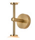 Tivoli Medium Arm Wall Light 2 Light G9 IP44 Brass Gold/Brown Round Marble Effect Glass-7