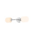 Tivoli Medium Arm Wall Light 2 Light G9 IP44 Polished Chrome/Opal Smooth Tubular Glass-5