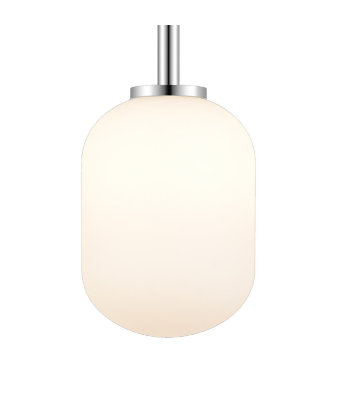 Tivoli Medium Arm Wall Light 2 Light G9 IP44 Polished Chrome/Opal Smooth Tubular Glass-6