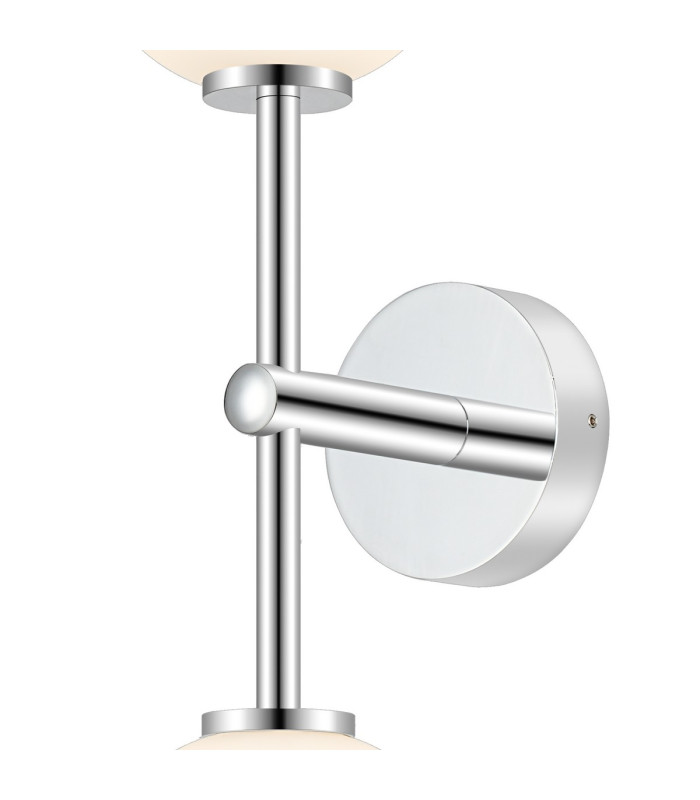 Tivoli Medium Arm Wall Light 2 Light G9 IP44 Polished Chrome/Opal Smooth Tubular Glass-8