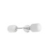 Tivoli Medium Arm Wall Light 2 Light G9 IP44 Polished Chrome/Opal Smooth Tubular Glass-9