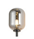 Tivoli Medium Arm Wall Light 2 Light G9 IP44 Satin Black/Smoke Smooth Tubular Glass-7