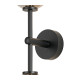 Tivoli Medium Arm Wall Light 2 Light G9 IP44 Satin Black/Smoke Smooth Tubular Glass-8