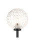 Tivoli Medium Arm Wall Light 2 Light G9 IP44 Satin Black/Clear Cross Pattern Round Glass-7