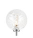 Tivoli Medium Arm Wall Light 2 Light G9 IP44 Polished Chrome/Clear Dune Effect Round Glass-7