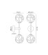 Tivoli Medium Arm Wall Light 2 Light G9 IP44 Brass Gold/Clear Waved Round Glass-2