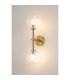 Tivoli Medium Arm Wall Light 2 Light G9 IP44 Brass Gold/Clear Waved Round Glass-3