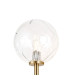 Tivoli Medium Arm Wall Light 2 Light G9 IP44 Brass Gold/Clear Waved Round Glass-7