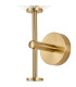 Tivoli Medium Arm Wall Light 2 Light G9 IP44 Brass Gold/Clear Waved Round Glass-8