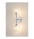 Tivoli Medium Arm Wall Light 2 Light G9 IP44 Polished Chrome/Clear Swirl Round Glass-3