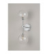 Tivoli Medium Arm Wall Light 2 Light G9 IP44 Polished Chrome/Clear Swirl Round Glass-10