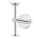 Tivoli Medium Arm Wall Light 2 Light G9 IP44 Polished Chrome/White Two-Tone Snow Specks Round Glass-8