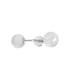 Tivoli Medium Arm Wall Light 2 Light G9 IP44 Polished Chrome/White Two-Tone Snow Specks Round Glass-9
