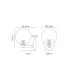Tivoli Short Arm Wall Light 1 Light G9 IP44 Polished Chrome/Amber Smooth Round Glass-2