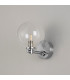 Tivoli Short Arm Wall Light 1 Light G9 IP44 Polished Chrome/Clear Smooth Round Glass-7