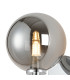 Tivoli Short Arm Wall Light 1 Light G9 IP44 Polished Chrome/Smoke Smooth Round Glass-5