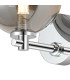 Tivoli Short Arm Wall Light 1 Light G9 IP44 Polished Chrome/Smoke Smooth Round Glass-6