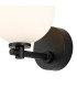 Tivoli Short Arm Wall Light 1 Light G9 IP44 Satin Black/Opal Smooth Round Glass-6