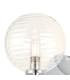 Tivoli Short Arm Wall Light 1 Light G9 IP44 Polished Chrome/Clear Ribbed Round Glass-6