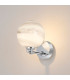 Tivoli Short Arm Wall Light 1 Light G9 IP44 Polished Chrome/Grey/White Round Marble Effect Glass-3