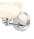 Tivoli Short Arm Wall Light 1 Light G9 IP44 Polished Chrome/Grey/White Round Marble Effect Glass-6