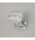 Tivoli Short Arm Wall Light 1 Light G9 IP44 Polished Chrome/Grey/White Round Marble Effect Glass-7
