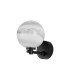 Tivoli Short Arm Wall Light 1 Light G9 IP44 Satin Black/Grey Round Marble Effect Glass-4