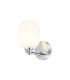 Tivoli Short Arm Wall Light 1 Light G9 IP44 Polished Chrome/Opal Smooth Tubular Glass-1