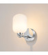 Tivoli Short Arm Wall Light 1 Light G9 IP44 Polished Chrome/Opal Smooth Tubular Glass-3