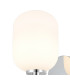 Tivoli Short Arm Wall Light 1 Light G9 IP44 Polished Chrome/Opal Smooth Tubular Glass-5