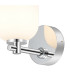 Tivoli Short Arm Wall Light 1 Light G9 IP44 Polished Chrome/Opal Smooth Tubular Glass-6