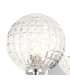 Tivoli Short Arm Wall Light 1 Light G9 IP44 Polished Chrome/Clear Cross Pattern Round Glass-4