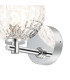 Tivoli Short Arm Wall Light 1 Light G9 IP44 Polished Chrome/Clear Cross Pattern Round Glass-5