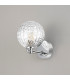 Tivoli Short Arm Wall Light 1 Light G9 IP44 Polished Chrome/Clear Cross Pattern Round Glass-6