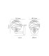 Tivoli Short Arm Wall Light 1 Light G9 IP44 Polished Chrome/Clear Dune Effect Round Glass-2