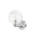 Tivoli Short Arm Wall Light 1 Light G9 IP44 Polished Chrome/Clear Dune Effect Round Glass-4