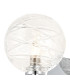 Tivoli Short Arm Wall Light 1 Light G9 IP44 Polished Chrome/Clear Dune Effect Round Glass-5