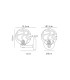 Tivoli Short Arm Wall Light 1 Light G9 IP44 Brass Gold/Clear Waved Round Glass-2