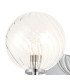 Tivoli Short Arm Wall Light 1 Light G9 IP44 Polished Chrome/Clear Swirl Round Glass-5