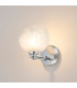 Tivoli Short Arm Wall Light 1 Light G9 IP44 Polished Chrome/White Two-Tone Snow Specks Round Glass-3