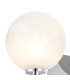 Tivoli Short Arm Wall Light 1 Light G9 IP44 Polished Chrome/White Two-Tone Snow Specks Round Glass-6
