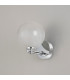 Tivoli Short Arm Wall Light 1 Light G9 IP44 Polished Chrome/White Two-Tone Snow Specks Round Glass-8