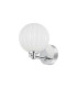 Tivoli Short Arm Wall Light 1 Light G9 IP44 Polished Chrome/Opal Round Segment Glass-4