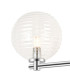 Tivoli Short Arm Wall Light 2 Light G9 IP44 Polished Chrome/Clear Ribbed Round Glass-5