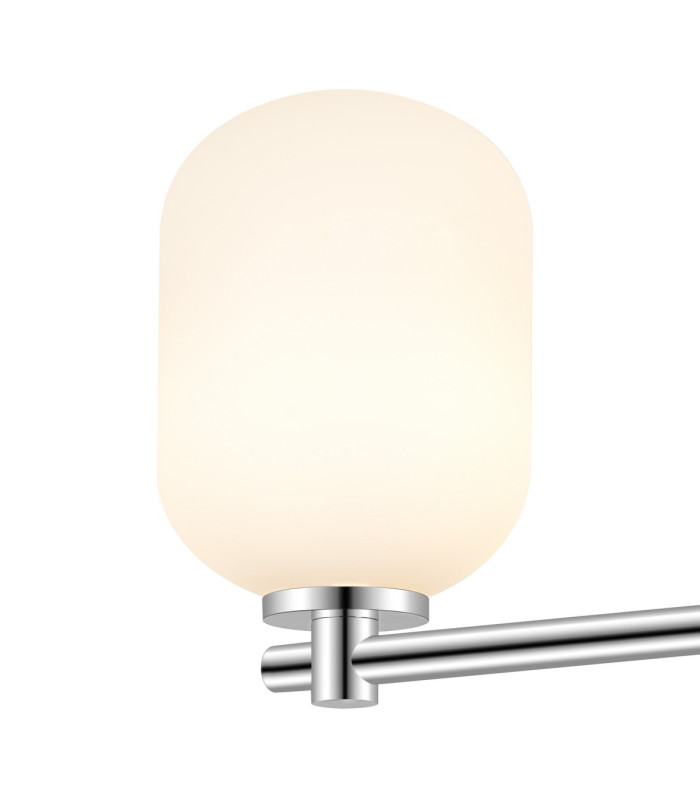Tivoli Short Arm Wall Light 2 Light G9 IP44 Polished Chrome/Opal Smooth Tubular Glass-5